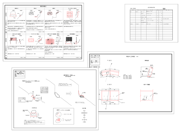 根固めコンクリート工図面